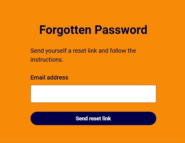 forgot password